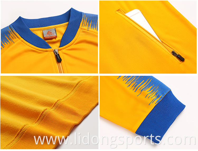 LiDong latest new design sublimated bright blue tracksuit custom